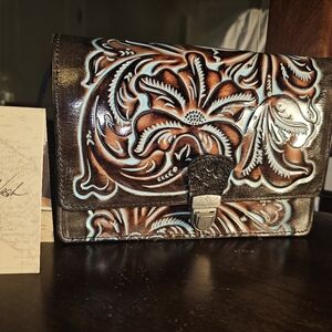 Vintage Patricia Nash Handbag Leather bag New Vintage